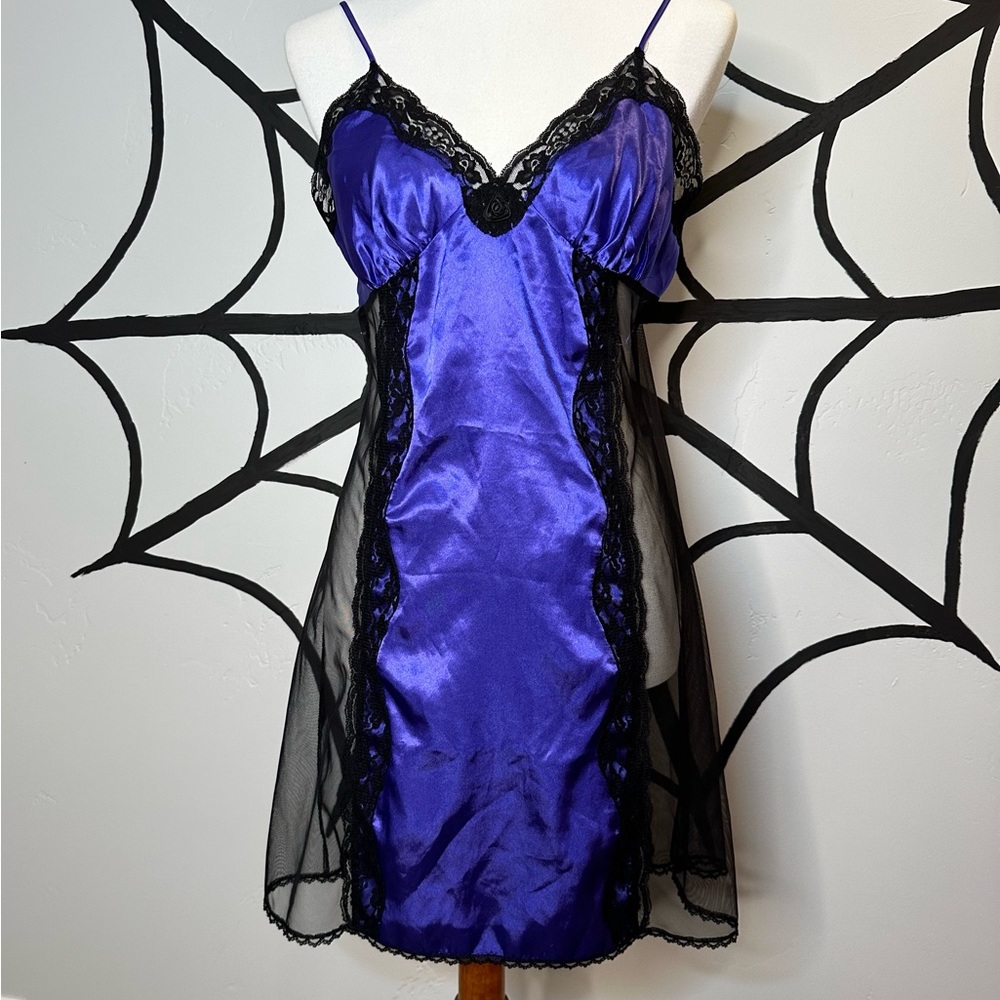 Purple Fredericks of Hollywood Slip Dress Vintage